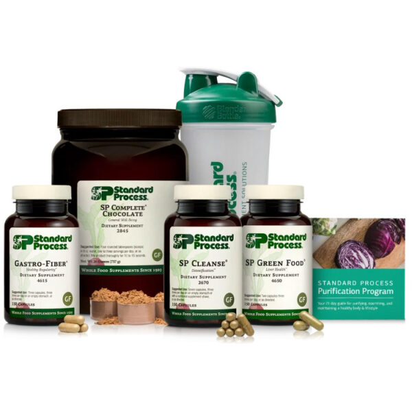 Standard Process Purification Product Kit with SP Complete® Chocolate and Gastro-Fiber®